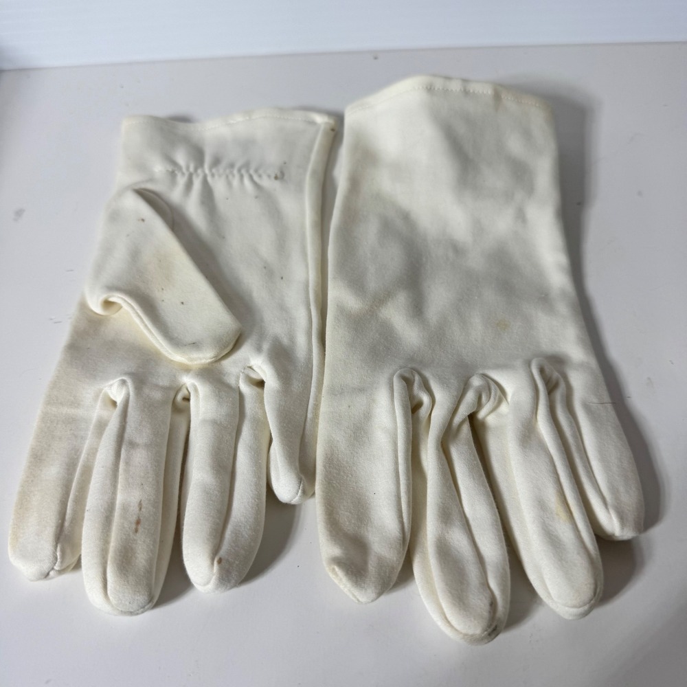 Propper International Men's Dress Gloves Medium White 100% Cotton Cloth Military